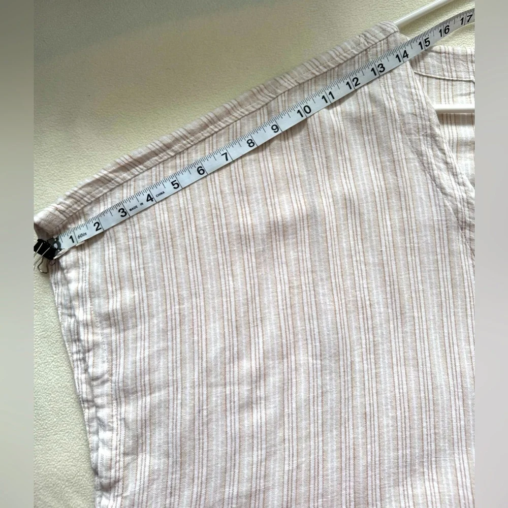 Tie Front Cap Sleeve Linen Top XXXL (22) NWT - Picture 5 of 13